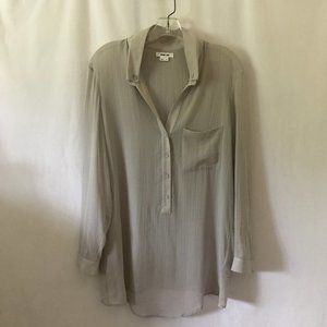 Helmut Lang Sheer Blouse with Open Back